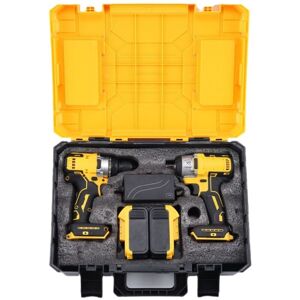 COOCHEER 2PCS Drill Kit + DCF887 Impact Driver + DCB115 Charger + Case,Drill COOCHEER 2PCS Drill Kit + DCF887 Impact Driver + DCB115 Charger + Case,Drill