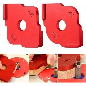 GOTRAYS 2Pcs Wood Panel Quick Drill Bits Clamping Device Angle Templates High Precision Finder Woodworking Tool - Red, R10-15-R20-30 GOTRAYS 2Pcs Wood Panel Quick Drill Bits Clamping Device Angle Templates High Precision Finder Woodworking Tool - Red, R10-15-R20-30