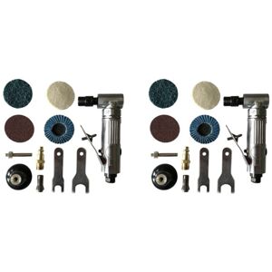 Tlily - 2X 1/4 Inch Air Angle Die Grinder 90 Degree Pneumatic Grinding Machine Cut Off Polisher Mill Engraving Tools Set with Wrench One Tlily - 2X 1/4 Inch Air Angle Die Grinder 90 Degree Pneumatic Grinding Machine Cut Off Polisher Mill Engraving Tools Set with Wrench One