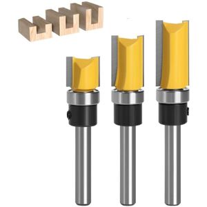 TORMATOR 3-piece 6mm copy router bit set, router bits, wood router bits, flush trim router bits, router bits for routers, router bit set TORMATOR 3-piece 6mm copy router bit set, router bits, wood router bits, flush trim router bits, router bits for routers, router bit set