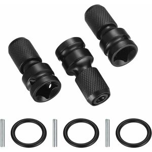 DEWDAT 3 Pieces 1/2' Square to 1/4' Hex Socket Adapters, Quick Release Chuck Converter Hex Ratchet Socket Wrench for Impact Ratchet Wrench and Screwdriver DEWDAT 3 Pieces 1/2' Square to 1/4' Hex Socket Adapters, Quick Release Chuck Converter Hex Ratchet Socket Wrench for Impact Ratchet Wrench and Screwdriver