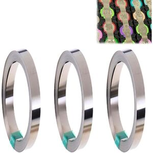 TORMATOR 3 Rolls of Nickel Strip: Pure Nickel Strip, 0.18mm x 10M Spot Welding Pure Nickel Strip, Corrosion Resistant Spot Welder Nickel Tape for 18650 TORMATOR 3 Rolls of Nickel Strip: Pure Nickel Strip, 0.18mm x 10M Spot Welding Pure Nickel Strip, Corrosion Resistant Spot Welder Nickel Tape for 18650