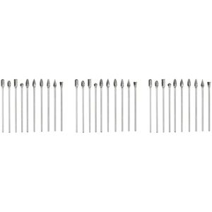 Tlily - 30 Pieces 4 Inch Long Double Cut Solid Carbide Tungsten Rotary Burrs Set Twist Drill Bit 1/8 Inch (3mm) Shank for Rotary Tools Tlily - 30 Pieces 4 Inch Long Double Cut Solid Carbide Tungsten Rotary Burrs Set Twist Drill Bit 1/8 Inch (3mm) Shank for Rotary Tools