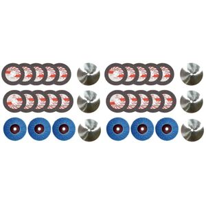 Tlily - 32Pcs 75X10mm Angle Grinding Wheel Set Wood Metal Cutting Disc hss Carbide Sheet Polishing for 12V Mini Angle Grinder Tlily - 32Pcs 75X10mm Angle Grinding Wheel Set Wood Metal Cutting Disc hss Carbide Sheet Polishing for 12V Mini Angle Grinder