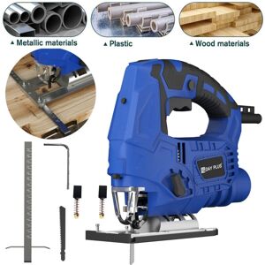 Briefness - 3800W Jigsaw 2800r/min Jig Saw Tool Set, Max ±45°Bevel Cutting Angle, 6 Adjustable Speeds, 4-Position Orbital Action, Laser Guide, Max Briefness - 3800W Jigsaw 2800r/min Jig Saw Tool Set, Max ±45°Bevel Cutting Angle, 6 Adjustable Speeds, 4-Position Orbital Action, Laser Guide, Max