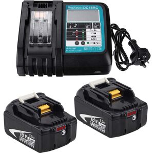 Powerwings - 3Pack) 2X Battery & Charger for Makita BL1850B 18 v 5.0Ah Charger DC18RC 18V BL1850 BL1860B BL1860 BL1830B BL1840 BL1850 DMR108 DMR110 Powerwings - 3Pack) 2X Battery & Charger for Makita BL1850B 18 v 5.0Ah Charger DC18RC 18V BL1850 BL1860B BL1860 BL1830B BL1840 BL1850 DMR108 DMR110
