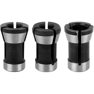 BEIJIYI 3pcs Collet Chuck Adapter Kit, 6mm/6.35mm/8mm Collet Chuck for Drill Chuck, Milling Collet Chuck, Accessories BEIJIYI 3pcs Collet Chuck Adapter Kit, 6mm/6.35mm/8mm Collet Chuck for Drill Chuck, Milling Collet Chuck, Accessories