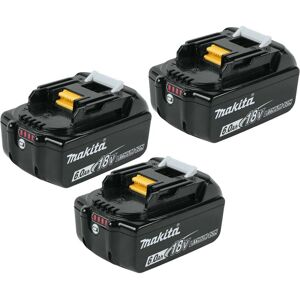 3x Genuine Makita 18V 6.0Ah Li-Ion lxt Battery BL1860 6AH New Star Battery 3x Genuine Makita 18V 6.0Ah Li-Ion lxt Battery BL1860 6AH New Star Battery