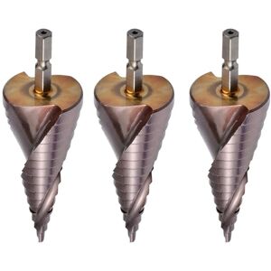 Tlily - 3X M35 hss Co Step Drill Bit Cobalt Cone Drill Bits 4-32mm Wood Stainless Steel Metal Hole Saw Tool Set Hex Tlily - 3X M35 hss Co Step Drill Bit Cobalt Cone Drill Bits 4-32mm Wood Stainless Steel Metal Hole Saw Tool Set Hex