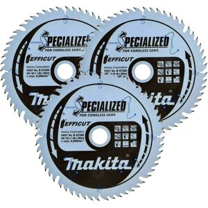 3x Makita B-57320 165mm x 20mm 56 Teeth Efficut Cordless Plunge Saw Blade DSP600 3x Makita B-57320 165mm x 20mm 56 Teeth Efficut Cordless Plunge Saw Blade DSP600