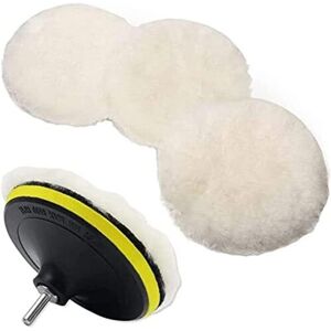 WOIYIC 4 pcs 6 inch Wool Polishing Pad Polishing Wheel for bit Buffer Accessories with M14 bit Adapter WOIYIC 4 pcs 6 inch Wool Polishing Pad Polishing Wheel for bit Buffer Accessories with M14 bit Adapter