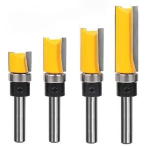 ODIPIE 4 pieces 6.35 mm wood router copy bit, high-quality carpenter milling tools made of alloy ODIPIE 4 pieces 6.35 mm wood router copy bit, high-quality carpenter milling tools made of alloy