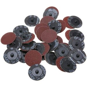 WDDNAOT 40PCS 50mm 24/60/120/240 Grit Roll Lock Sanding Discs r Type Sandblasting Abrasive Pads WDDNAOT 40PCS 50mm 24/60/120/240 Grit Roll Lock Sanding Discs r Type Sandblasting Abrasive Pads
