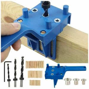 GOTRAYS 41PCS Dowel Drilling Jigs Dowel Drilling Jig Kit Straight Hole Woodworking Doweling Jig with 6/8/10mm Dowel Centering Jig for Hand Held Wood Doweling GOTRAYS 41PCS Dowel Drilling Jigs Dowel Drilling Jig Kit Straight Hole Woodworking Doweling Jig with 6/8/10mm Dowel Centering Jig for Hand Held Wood Doweling