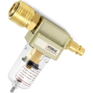 TORMATOR (4.4×2.6×26cm) Compressed air filter, water and oil separator, compressed air water separator, 1/4", with quick-connect fitting TORMATOR (4.4×2.6×26cm) Compressed air filter, water and oil separator, compressed air water separator, 1/4", with quick-connect fitting