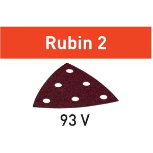 Sanding Disc Rubin 2 stf V93/6 RU2/50 - Pack of 50 - Select Grit - 60G - Festool Sanding Disc Rubin 2 stf V93/6 RU2/50 - Pack of 50 - Select Grit - 60G - Festool