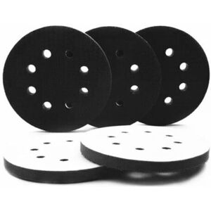 TEHTUY 5-Piece 125mm 8-Hole Soft Foam Interface Pads for Rounds, 125mm Polishing Pads, Sponge Interface Pads for Sanding Discs and Polishing Plates TEHTUY 5-Piece 125mm 8-Hole Soft Foam Interface Pads for Rounds, 125mm Polishing Pads, Sponge Interface Pads for Sanding Discs and Polishing Plates