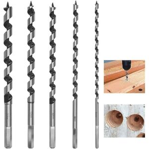 WOIYIC 5 Piece Hexagonal Wood Drill Bit Set 230mm Carbon Steel Spiral Hole Cutter Woodworking Tool Kit with Diameters 6mm / 8mm / 10mm / 12mm / 14mm WOIYIC 5 Piece Hexagonal Wood Drill Bit Set 230mm Carbon Steel Spiral Hole Cutter Woodworking Tool Kit with Diameters 6mm / 8mm / 10mm / 12mm / 14mm