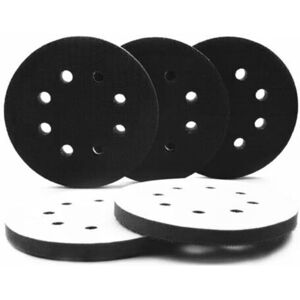 MCBOSON 5 Pieces 125mm 8-Hole Soft Foam Interface Pad for Round Sanding Pads, 125 mm Polishing Pads, Sponge Interface Pad, for Sanding Discs and Polishing MCBOSON 5 Pieces 125mm 8-Hole Soft Foam Interface Pad for Round Sanding Pads, 125 mm Polishing Pads, Sponge Interface Pad, for Sanding Discs and Polishing