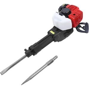 CNCEST 52CC 2-Stroke Petrol Demolition Hammer, Single Cylinder Gas Concrete Breaker Kit, Heavy Duty Post Driver, Chisel Hammer, Portable Gas Petrol Powered CNCEST 52CC 2-Stroke Petrol Demolition Hammer, Single Cylinder Gas Concrete Breaker Kit, Heavy Duty Post Driver, Chisel Hammer, Portable Gas Petrol Powered