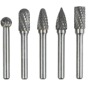 AIPERQ 5PCS 6mm Shank 10mm Head Tungsten Carbide Double Cut Rotary Burr Set For Woodworking Engraving Die Grinder Carving Burr Bit Set AIPERQ 5PCS 6mm Shank 10mm Head Tungsten Carbide Double Cut Rotary Burr Set For Woodworking Engraving Die Grinder Carving Burr Bit Set