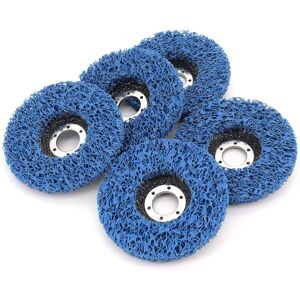 Linghhang - 5Pcs Cleaning Disc(Blue)115mm, Paint Stripping Wheel, Poly Strip Abrasive Disc, Rust Paint Remover, Cleaning Wheel for Angle Grinder Linghhang - 5Pcs Cleaning Disc(Blue)115mm, Paint Stripping Wheel, Poly Strip Abrasive Disc, Rust Paint Remover, Cleaning Wheel for Angle Grinder