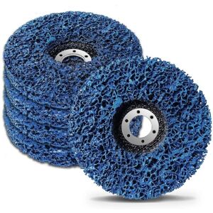 Linghhang - 5Pcs Cleaning Disc(Blue)125mm, Paint Stripping Wheel, Poly Strip Abrasive Disc, Rust Paint Remover, Cleaning Wheel for Angle Grinder Linghhang - 5Pcs Cleaning Disc(Blue)125mm, Paint Stripping Wheel, Poly Strip Abrasive Disc, Rust Paint Remover, Cleaning Wheel for Angle Grinder