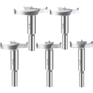 Tinor - 5pcs Wood Drill Bits, (40/45/50/60/70mm) Carbide Wood Cutters Assortment Bits for Drilling Wood Products, Drawers, Plastic Products, Wood, Tinor - 5pcs Wood Drill Bits, (40/45/50/60/70mm) Carbide Wood Cutters Assortment Bits for Drilling Wood Products, Drawers, Plastic Products, Wood,