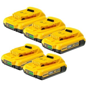 Dewalt - 5x DCB183 xr 18v Lithium Ion Battery Pack Li-Ion 2.0Ah Genuine DEWDCB183 Dewalt - 5x DCB183 xr 18v Lithium Ion Battery Pack Li-Ion 2.0Ah Genuine DEWDCB183