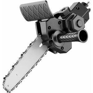 SNQ 6-inch Electric Drill Adapter, Saw, Drill Accessories, Chainsaw Converter, Practical Conversion Tool Set, Alloy Steel, 3 Handle Control Methods SNQ 6-inch Electric Drill Adapter, Saw, Drill Accessories, Chainsaw Converter, Practical Conversion Tool Set, Alloy Steel, 3 Handle Control Methods