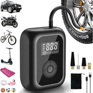 TEHTUY 6000 mAh Electric Bike Pump, 10.3 Bar Mini Tire Compressor, Cordless Portable Air Pump with Automatic Shut-Off, 150 PSI Battery-Powered Air Pump for TEHTUY 6000 mAh Electric Bike Pump, 10.3 Bar Mini Tire Compressor, Cordless Portable Air Pump with Automatic Shut-Off, 150 PSI Battery-Powered Air Pump for