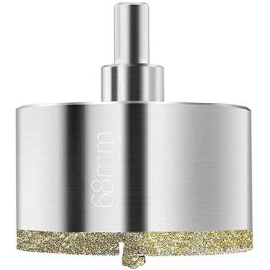 ALWAYSH 68mm Diamond Hole Saw, Diamond Drill Bit with Center Guide Drill Bit, Tile Hole Saw with Diamond Surface Coating for Cutting Glass, Tile, Ceramic, ALWAYSH 68mm Diamond Hole Saw, Diamond Drill Bit with Center Guide Drill Bit, Tile Hole Saw with Diamond Surface Coating for Cutting Glass, Tile, Ceramic,