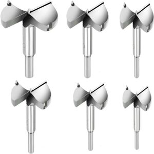 ERSANDY 6pcs Wood Drill Bits, Carbide Wood Cutter, Diameter 30/35/40/45/50/60mm, Drill Bit for Punching Wood Products, Drawers, Plastic Products, Wood, ERSANDY 6pcs Wood Drill Bits, Carbide Wood Cutter, Diameter 30/35/40/45/50/60mm, Drill Bit for Punching Wood Products, Drawers, Plastic Products, Wood,