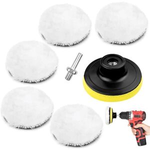 TORMATOR 7-Piece Car Polishing Kit, Car Polishing Pad, Wool Polishing Disc, Lambswool Polishing Pad for Sanding, Polishing, and Waxing, with Drill Adapter TORMATOR 7-Piece Car Polishing Kit, Car Polishing Pad, Wool Polishing Disc, Lambswool Polishing Pad for Sanding, Polishing, and Waxing, with Drill Adapter