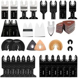 YMYNY 72-Piece Oscillating Tool Accessories, Professional Universal Multi-Purpose Saw Blades for Wood/Metal/Plastic, Fits Fein Multimaster, Dremel, Bosch, YMYNY 72-Piece Oscillating Tool Accessories, Professional Universal Multi-Purpose Saw Blades for Wood/Metal/Plastic, Fits Fein Multimaster, Dremel, Bosch,