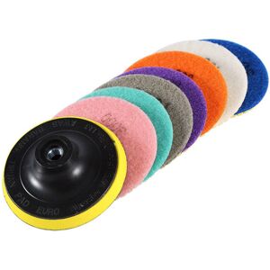SNQ 8-piece Granite Polishing Kit, Diamond Polishing Disc, 4-inch Wet and Dry Diamond Polishing Pads for Granite, Marble, and Concrete Stone SNQ 8-piece Granite Polishing Kit, Diamond Polishing Disc, 4-inch Wet and Dry Diamond Polishing Pads for Granite, Marble, and Concrete Stone