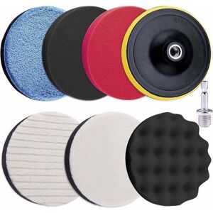 TEHTUY 8-Piece Polishing Pad Set, 125mm Polishing Sponge, Car Polishing Pad Kit, Foam Polishing Sponge, Polisher Attachment with M14 Drill Adapter TEHTUY 8-Piece Polishing Pad Set, 125mm Polishing Sponge, Car Polishing Pad Kit, Foam Polishing Sponge, Polisher Attachment with M14 Drill Adapter