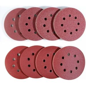 CYSLMUK 80 Piece Sanding Discs with Eccentric Sander Attachment, (Ø125mm Sandpaper Set), 10 x 40/60/80/120/180/240/320/400 for Random Orbital Sander by CYSLMUK 80 Piece Sanding Discs with Eccentric Sander Attachment, (Ø125mm Sandpaper Set), 10 x 40/60/80/120/180/240/320/400 for Random Orbital Sander by