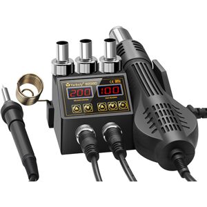 ANPVIZ 8898D, Hot Air Station, Hot Air Welder, Hot Air Soldering and Rework Station, LED Digital Display, 700 W Hot Air Rework Station with 4 Nozzles, ANPVIZ 8898D, Hot Air Station, Hot Air Welder, Hot Air Soldering and Rework Station, LED Digital Display, 700 W Hot Air Rework Station with 4 Nozzles,