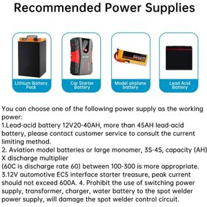 TLILY 99 Gears 12V Spot Welder Digital Power Adjustable Welding Pen Control Board Nickel Sheet for 18650 Lithium Battery TLILY 99 Gears 12V Spot Welder Digital Power Adjustable Welding Pen Control Board Nickel Sheet for 18650 Lithium Battery