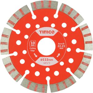 ADDAX Timco Trade Diamond Blade Segmented - 115 x 22.2 ADDAX Timco Trade Diamond Blade Segmented - 115 x 22.2