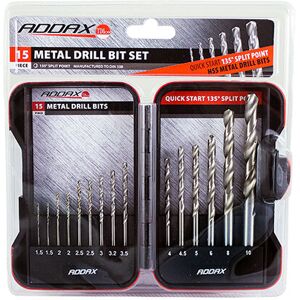 ADDAX Timco Ground Jobber Drills Set hss - 15pc ADDAX Timco Ground Jobber Drills Set hss - 15pc