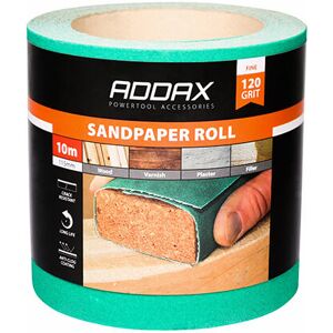 ADDAX Timco Sandpaper Roll 120 Grit Green - 115mm x 10m ADDAX Timco Sandpaper Roll 120 Grit Green - 115mm x 10m