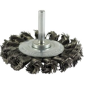 ADDAX Timco Drill Wheel Brush Twisted Knot Steel Wire - 75mm ADDAX Timco Drill Wheel Brush Twisted Knot Steel Wire - 75mm
