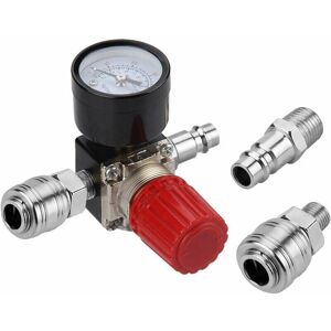 Gotrays - Air Pressure Regulator Three Way Valve 175psi 12bar 1/4 Inch Air Gauge Regulator for Compressor (New 3 Way Valve) Gotrays - Air Pressure Regulator Three Way Valve 175psi 12bar 1/4 Inch Air Gauge Regulator for Compressor (New 3 Way Valve)
