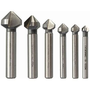 Alwaysh - 6 Pieces Countersink Drill Bit, hss Countersink Countersink 90° Countersink Countersink Countersink Drill Bits Cylindrical Deburring Alwaysh - 6 Pieces Countersink Drill Bit, hss Countersink Countersink 90° Countersink Countersink Countersink Drill Bits Cylindrical Deburring