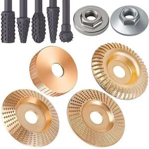 Alwaysh - 11Pcs Wood Carving Disc Set Ring Angle Grinder Grinding Wheel Woodworking Burr Rasp Polishing Rotary Tool Accessories Alwaysh - 11Pcs Wood Carving Disc Set Ring Angle Grinder Grinding Wheel Woodworking Burr Rasp Polishing Rotary Tool Accessories