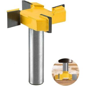 Linghhang - Planer Cutter, 8mm Shank Router Bit, Flattening Cutter, Plate Cutter, Woodworking Cutter for Router, t Shape Router, for Surface Linghhang - Planer Cutter, 8mm Shank Router Bit, Flattening Cutter, Plate Cutter, Woodworking Cutter for Router, t Shape Router, for Surface