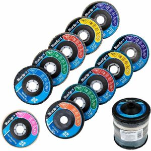 Blue Spot Tools - BlueSpot 11pc Polishing Sanding Flap Discs Set Angle Grinder 115mm 4.5'' Disc Blue Spot Tools - BlueSpot 11pc Polishing Sanding Flap Discs Set Angle Grinder 115mm 4.5'' Disc