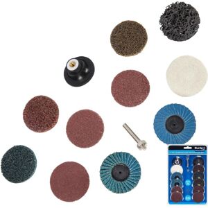 12pc Sanding Pads & Preparation Set Buffing Stripping Disc 2' 50mm 1/4' - Bluespot 12pc Sanding Pads & Preparation Set Buffing Stripping Disc 2' 50mm 1/4' - Bluespot